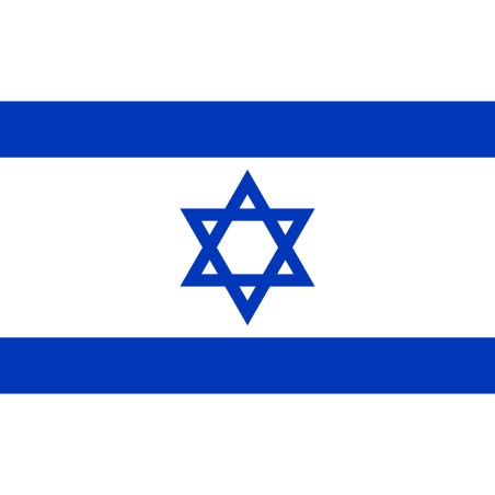 DRAPEAU ISRAEL EN TISSUS 90 X 150 CM