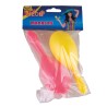 MARACAS COULEURS FLUO ROSE ET JAUNE