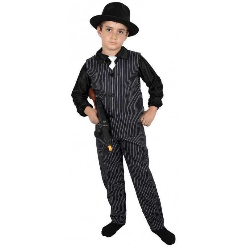 DEGUISEMENT ENFANT GANGSTER GARCON TAILLE 5-6 ANS