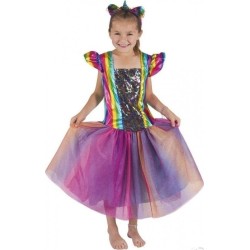 DEGUISEMENT ENFANT ROBE LICORNE  TAILLE 10-12 ANS
