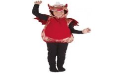 DEGUISEMENT DRAGON ROUGE TAILLE 5-6 ANS
