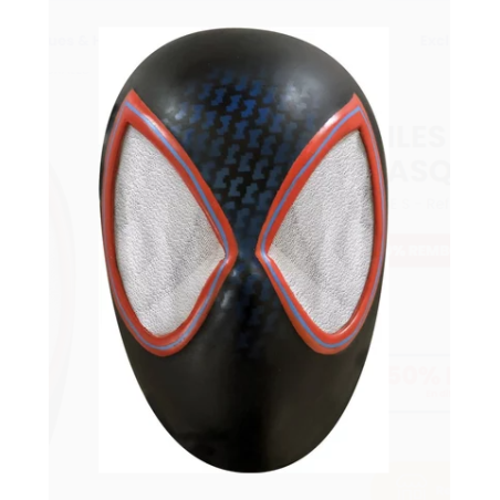 MASQUE RIGIDE SPIDERMAN MILES MORALES NOIR