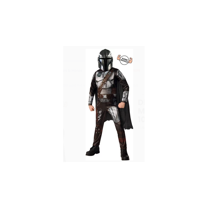 DEGUISEMENT ADO MANDALORIAN VERSION REMBOUREE TAILLE XL 9-10 ANS 