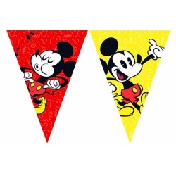 GUIRLANDE PAVILLONS MICKEY 2.3 METRES ROUGE ET JAUNE