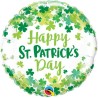 BALLON METALLIQUE ROND HAPPY ST PATRICK'S DAY 46CM 