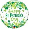 BALLON METALLIQUE ROND HAPPY ST PATRICK'S DAY 46CM
