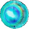BALLON METALLIQUE ROND GLITTER TIFFANY 46CM 