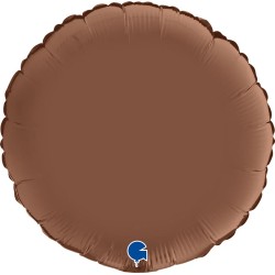 BALLON METALLIQUE ROND CHOCOLAT 46CM 