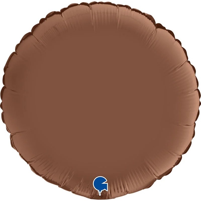 BALLON METALLIQUE ROND CHOCOLAT 46CM  BALLON METALLIQUE ROND CHOCOLAT 46CM