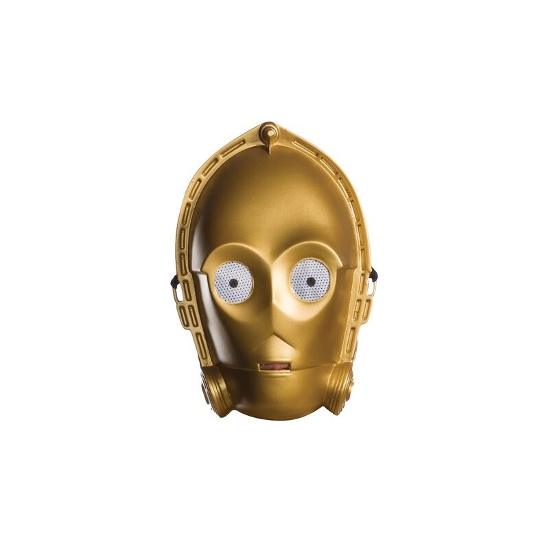 MASQUE VACUFORM C3PO ADULTE STAR WARS MASQUE VACUFORM C3PO ADULTE STAR WARS