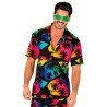 CHEMISE FLEUR HAWAI SUR FOND PALM BEACH TAILLE L-XL