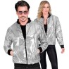 DEGUISEMENT BLOUSON HOMME OU FEMME SEQUIN ARGENT TAILLE XXL DEGUISEMENT BLOUSON HOMME OU FEMME SEQUIN ARGENT TAILLE XXL