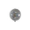 BALLON METALLIQUE ORBZ BOULE A FACETTE ARGENT 40 CM 