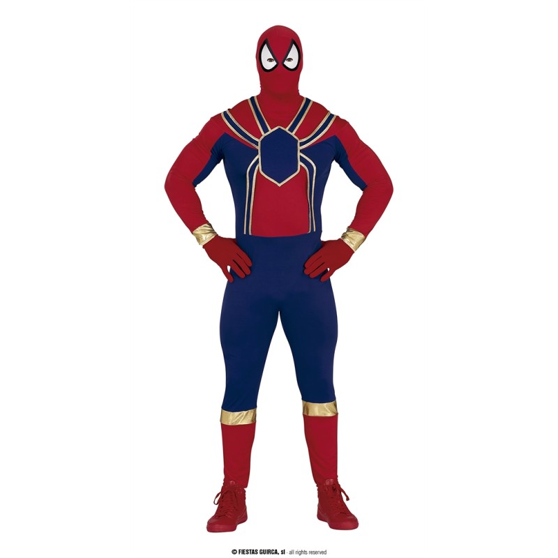 DEGUISEMENT SPIDER HEROS BLEU ET ROUGE TAILLE XL