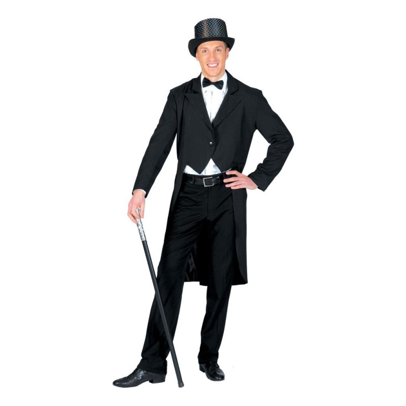 DEGUISEMENT HOMME VESTE QUEUE DE PIE NOIR TAILLE 52-54 DEGUISEMENT HOMME VESTE QUEUE DE PIE NOIR TAILLE 52-54