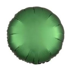 BALLON METALLIQUE ROND 43CM SATIN EMERALD 