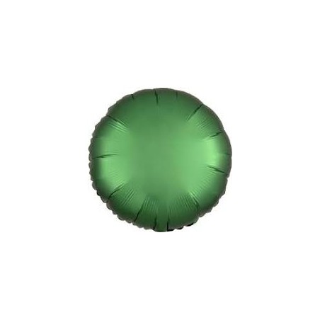 BALLON METALLIQUE ROND 43CM SATIN EMERALD 