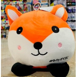 PELUCHE 15 CM RENARD ORANGE ET BLANC