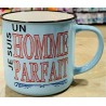 MUG COULEUR BLEU JE SUIS UN HOMME PARFAIT MUG COULEUR BLEU JE SUIS UN HOMME PARFAIT