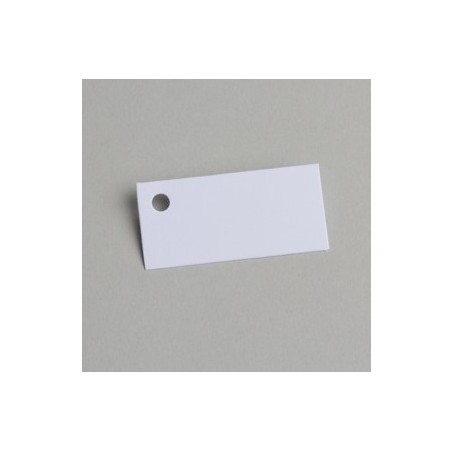 12 ETIQUETTES RECTANGLE BLANC 5 X 2.5 CM