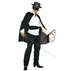 SET DEGUISEMENT BANDIT ( ZORRO CAPE, CHAPEAU, MASQUE )