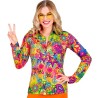 DEGUISEMENT CHEMISE FEMME PEACE AND LOVE GROOVY COLOREE TAILLE L-XL