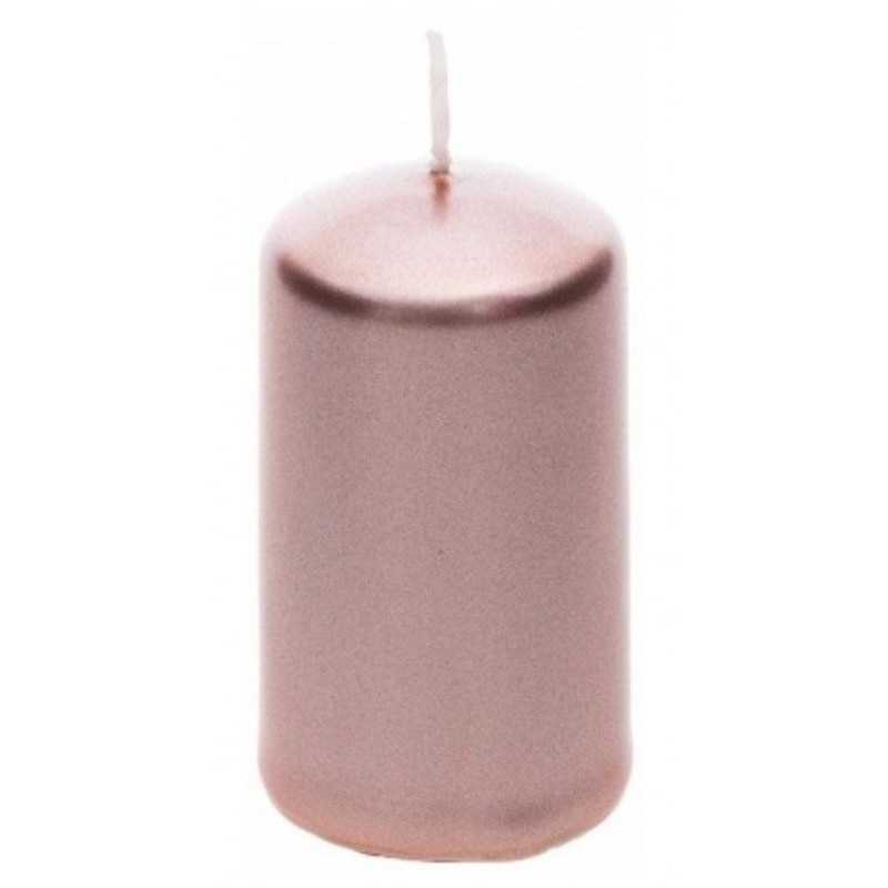 BOUGIE CYLINDRIQUE ROSE GOLD 4 CM X 6 CM 