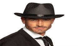 CHAPEAU BORSALINO NOIR ET BLANC 