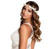 BANDEAU AVEC FLEURS BLANCHE IBIZA 