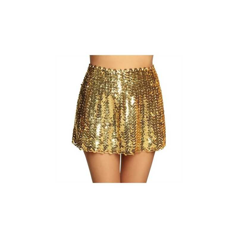 JUPE A SEQUINS OR TAILLE M 