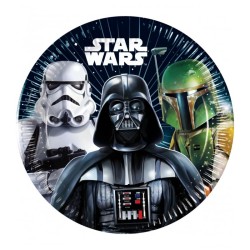 8 ASSIETTES STAR WARS DARK VADOR 20 CM