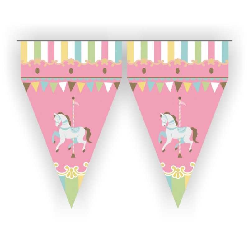 GUIRLANDE FANIONS THEME CAROUSEL 3 METRES