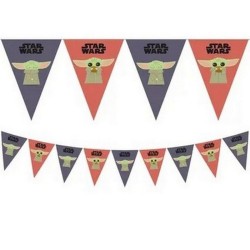 GUIRLANDE FANIONS THEME STAR WARS MANDALORIAN 2.3 METRES