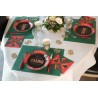 8 ASSIETTES RONDES CASINO 23 CM ROUGE VERT NOIR ET OR