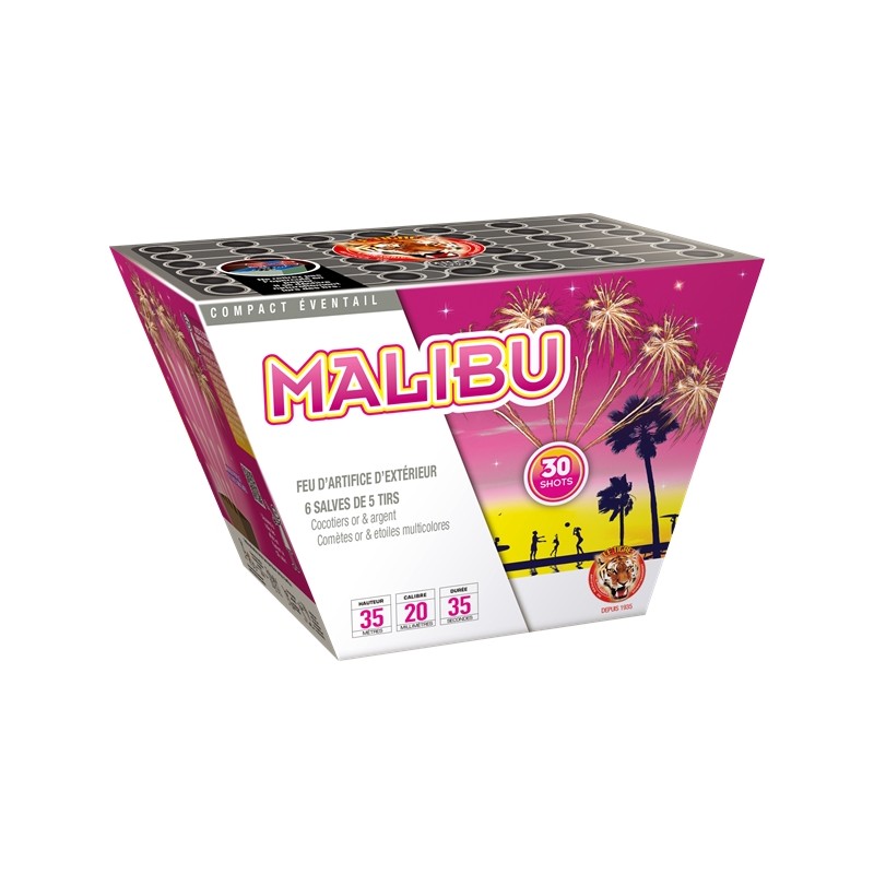 FEU D'ARTIFICE COMPACT 30 SHOTS MALIBU 