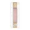 6 BOUGIES LONGUES ROSE GOLD 15 CM
