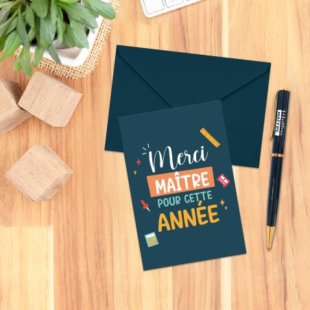 CARTE + ENVELOPPE MAITRE