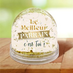 BOULE A NEIGE LE MEILLEUR PARRAIN C'EST TOI 