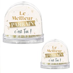 BOULE A NEIGE LE MEILLEUR PARRAIN C'EST TOI 