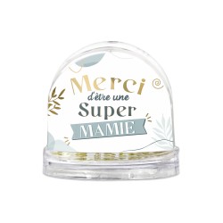 BOULE A NEIGE MERCI D'ETRE UNE SUPER MAMIE