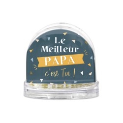 BOULE A NEIGE LE MEILLEUR PAPA C'EST TOI