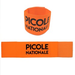 BRASSARD DE POLICE ORANGE FLUO PICOLE NATIONALE