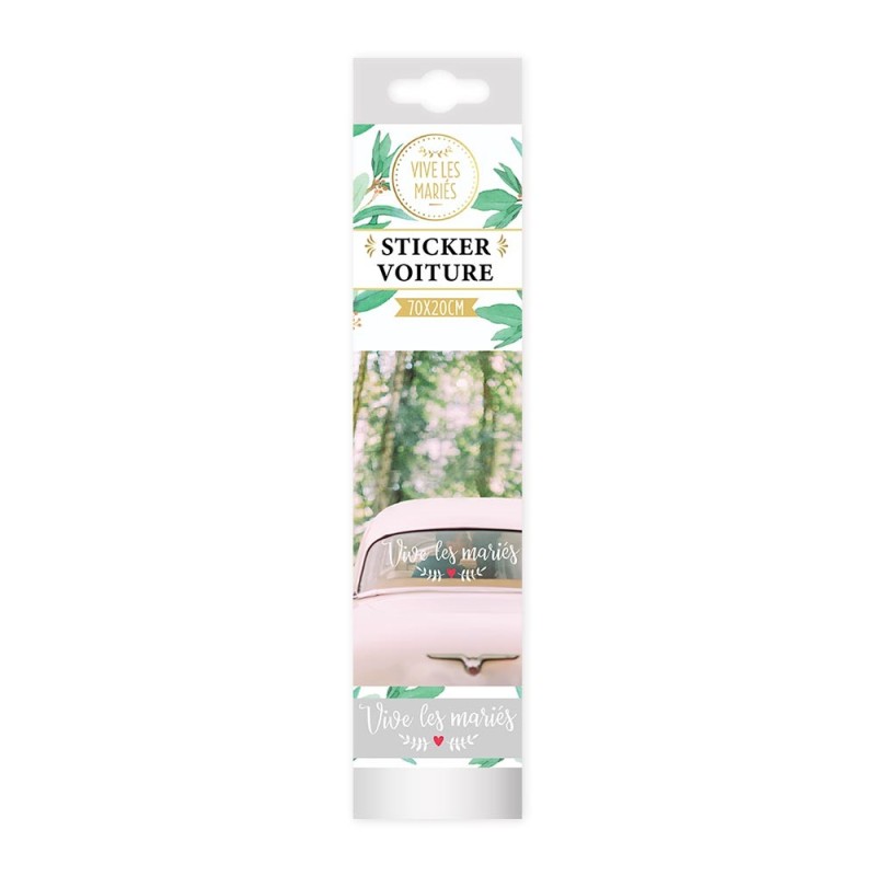 STICKER DE VOITURE MARIAGE : VIVE LES MARIES STICKER DE VOITURE MARIAGE : VIVE LES MARIES