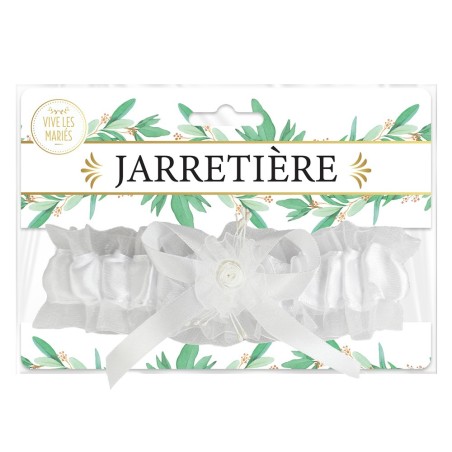 JARRETIERE BLANCHE DE LA MARIEE