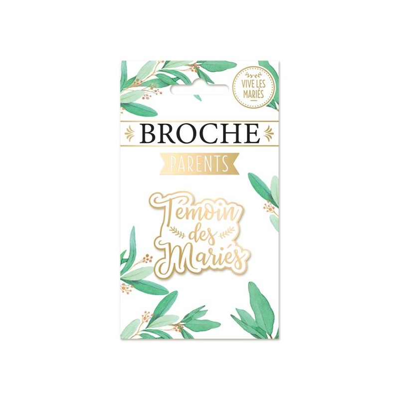 BROCHE TEMOIN DES MARIES