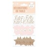 TRIO DECORATION DE TABLE BABY FILLE  TRIO DECORATION DE TABLE BABY FILLE