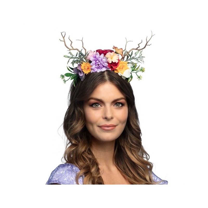 DIADEME FLEURS AVEC BRANCHES