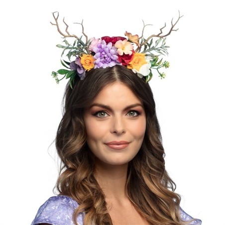 DIADEME FLEURS AVEC BRANCHES