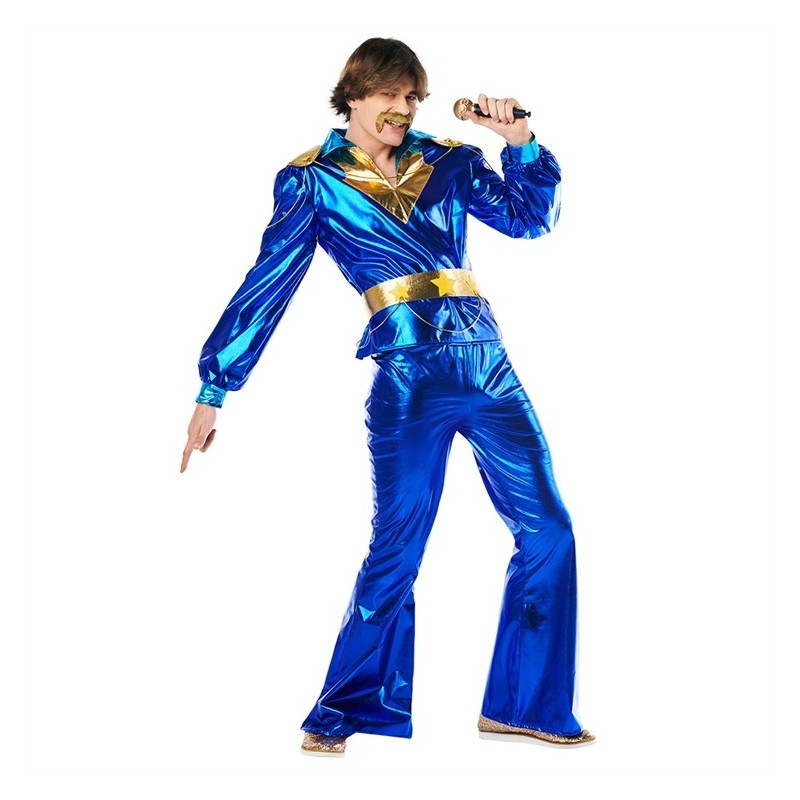 DEGUISEMENT FEMME DANCING QUEEN BLEU TAILLE XL DEGUISEMENT FEMME DANCING QUEEN BLEU TAILLE XL