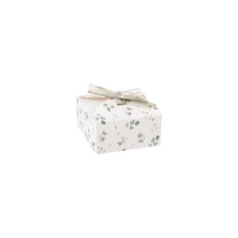 8 CONTENANTS JARDIN BOTANIQUE VERT SAUGE ET BLANC 7 X 3.5 CM 